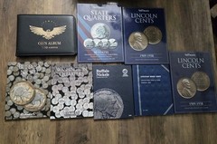 Whitman Coin Albums Lot of 7 Various Books Lincoln,cents,Buffalo Nickel, Washing