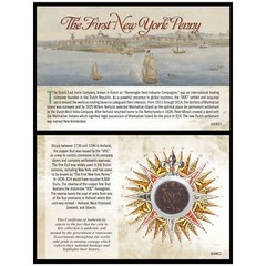 The First York Penny Coin | Over 225 Years Old | Copper One Duit | Certificate