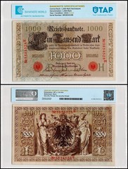 Germany 1000 Mark, 1910, P-44, Used, Authenticated
