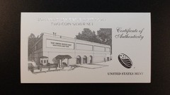 2013-W SILVER EAGLE 2 COIN ENHANCED & REVERSE PROOF SET WITH COA & ALL OGP!