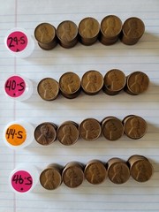 1929, 1940, 1944 & 1946 – S – Wheat Pennies