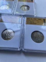 Lot of 8 SGS MS70 Certified State Quarters Mixed Dates & States