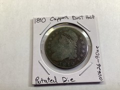 1810 Capped Bust 89% Silver Half-Dollar w/Lettered Edge 216 Years Old 01062690ue