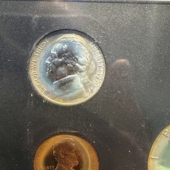U.S. MINT 5 COIN YEAR 1970-S PROOF SET Cent Target TONED COMMON LARGE DATE OGP!