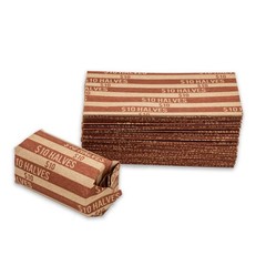 Coin Wrappers 100 Pack Half Dollar Paper Coin Rolls