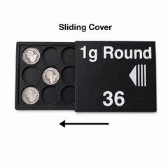 3x .999 Silver Rounds + 2 Gold Flake Vials + Case | Starter Stacker Lot