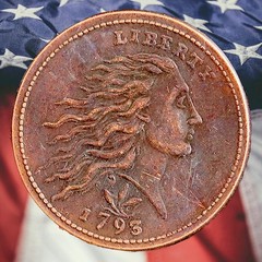 1793 Wreath Leaf Large Cent Copper Novelty Coin Modern RESTRIKE Token