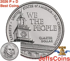 2026 P D James Madison We The People Quarter PD BU SemiQ Best Presale