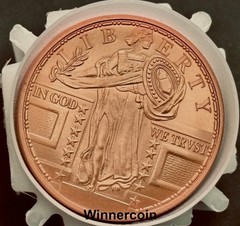 20 X Lady Liberty Standing 1 oz .999 Fine Copper Round USA