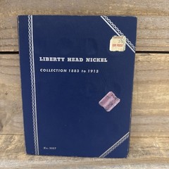 Whitman Liberty Head Nickel Collection 1883-1913 Coin Folder No 9007 Blue Album