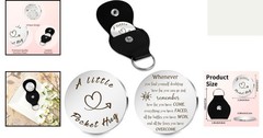 Compact Inspirational Pocket Hug Token & Keychain – Encouragement for Loved Ones