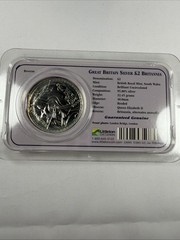 2003 Great Britain 2 Pounds 1oz Silver Britannia in a Littleton Coin Holder