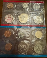 1972 Uncirculated P & D & S Cent Coin Set U.S Mint Original Government Packaging
