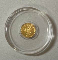 24k Pure Gold American Liberty Coin .9999 Fine Gold Round
