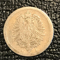 VERY FINE VF 1875 A GERMANY 5 PFENNIG COIN-DEC152