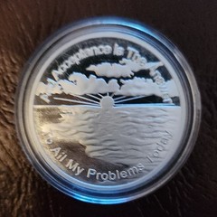 0.5 oz .999 Fine Silver Round Acceptance Is The Answer Inspirational Inscription