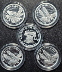 ☆1 Coin from Lot☆ 2022 Cook Islands American Double Eagle 1/4 oz Silver