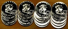 Roll of 20 Choice to Gem Proof 1962 Franklin Half Dollars