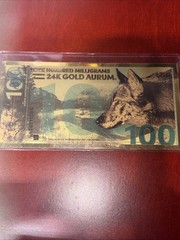 Grey Wolf 24K 100mg Gold Aurum Note – Natural Treasures