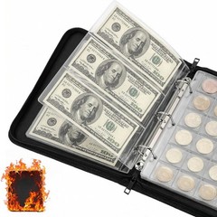 Coin Collection Book Album Holder for Collectors, 400 Pockets Fireproof Coin …