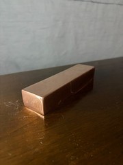 Handmade 1kg+ Mirror Finish Copper Bar .999 Fine Copper