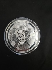 2025 Niue 1 oz Silver $2 Marvel Iron Man vs Ultron BU in capsule