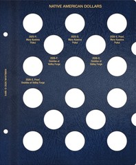 Whitman Classic® Coin Album Dated Page–Native American Dollars: ’25-’26 (P,D,S)