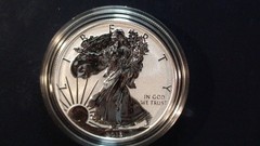 2013-W SILVER EAGLE 2 COIN ENHANCED & REVERSE PROOF SET WITH COA & ALL OGP!