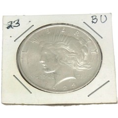1923 Peace Silver Dollar Philadelphia Mint 90% Silver BU Style Coin