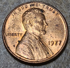 1977 P Lincoln Memorial Cent Copper Alloy Penny – Circulated