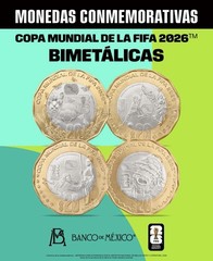 Mexico 20 Pesos FIFA World Cup 2026 Commemorative Coins UNC Set of 4