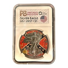 #5 RARE USA 1 oz History Event American SILVER EAGLE $1 Walking Liberty 2017 Rut