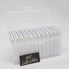 12 PK 0.94 IN 24 mm Slab Coin Snap Holder w/ 12 Slot Storage Box Fit US Quarter