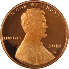 2010 S Lincoln Shield Cent Penny Proof 1c Coin Collectible