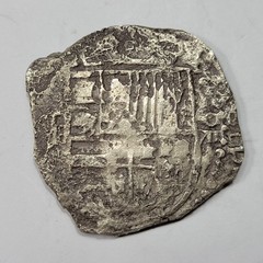 1590-1615 Cob 8 Reales Potosi Bolivia Shipwreck Salvaged Unknown Wreck *T905