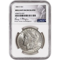 1884 O US Morgan Silver Dollar $1 – NGC Brilliant Uncirculated