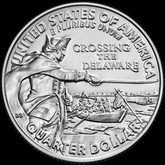 2021 P Washington “Crossing the Delaware” Quarter US “Brilliant Uncirculated”