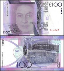 Gibraltar 100 Pounds, 2011, P-39, UNC