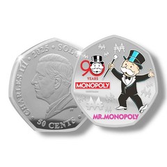2025 Monopoly 90th Anniversary – Silver Plated Coin Pack Set