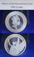 2021 St. Helena 1 Pound Queen’s Virtues Victory 1 Troy Oz .999 Fine Silver Coin