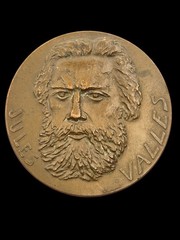 1971 French Bronze Jules Vallès Medal Le Cri Du Peuple 70mm Rare