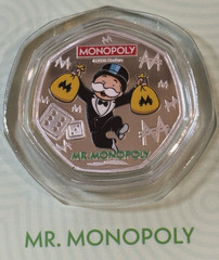 2026 (6) 9 Gram Iron .999 Silver Plated Solomon Islands Monopoly Legends Board!!