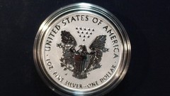 2013-W SILVER EAGLE 2 COIN ENHANCED & REVERSE PROOF SET WITH COA & ALL OGP!