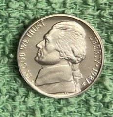 1987-S **PROOF** JEFFERSON NICKEL – NICE COIN – L@@K AT PICTURES!!!!!