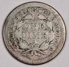 1841-o Seated Liberty Dime. VG. 178787