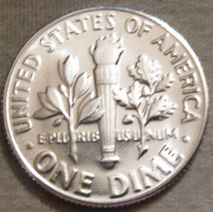 SELLING AS SHOWN – 1967 SMS UNCIRCULATED ROOSEVELT DIME~NICKEL CLAD COPPER~405