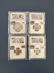 250 Years 1776-2026 Collection of American 4 Coins Denver Mint – FREE SHIPPING
