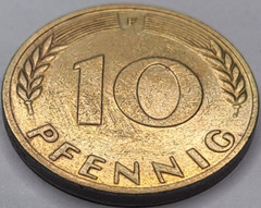 1970 F Germany 10 Pfennig KM# 108 US SELLER COMBINED SHIPPING