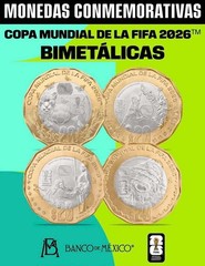 MEXICO 2026 FIFA. $20 Pesos. Brillante. Lot 4 PCs