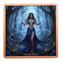 New 5oz .999 Copper Colorized Forest Witch Fantasy Art Collectible Enhanced